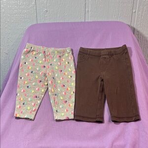 5 for $10💜 Carter's Pants Size 6 Months